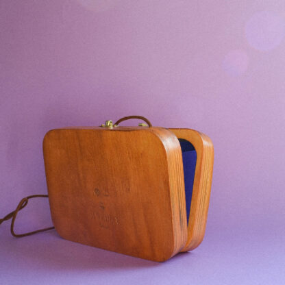 Spisidda Design - Borsa Touch My Heart - Borsa di legno artigianale fatta e ricamata a mano - 10